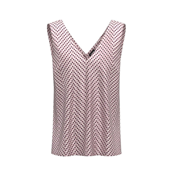 Emme Marella Top Top Donna a V con pois 42 - Francavilla Moda